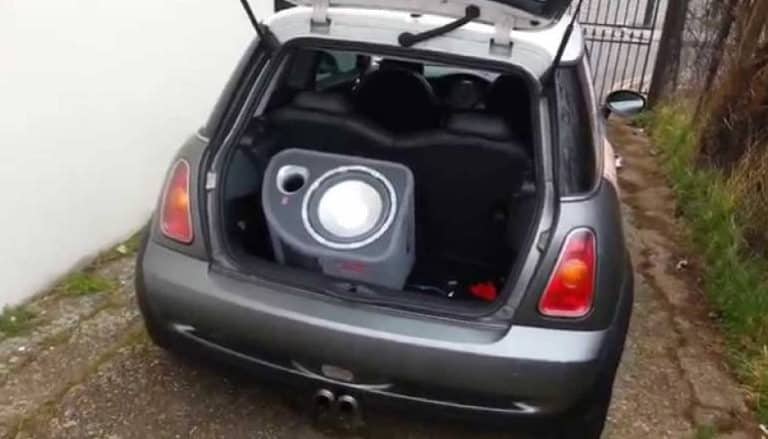 best subwoofer for mini cooper