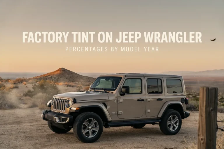 Factory Tint on Jeep Wrangler