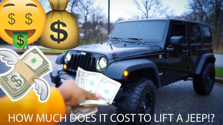 How much does it cost to lift a Jeep Wrangler?