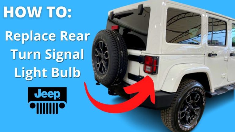 How to change rear turn signal bulb for 2015 Jeep Wrangler?