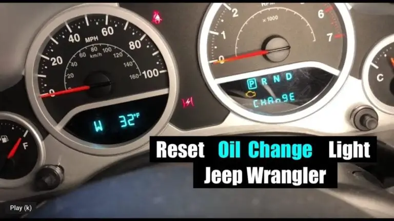 How to Reset Jeep Wrangler Oil Life Indicator?