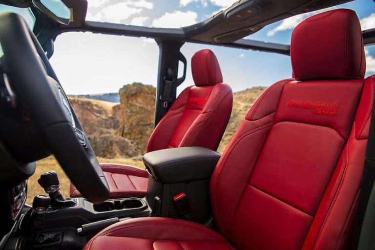 Which Jeep Wrangler has leather seats and other premium features?