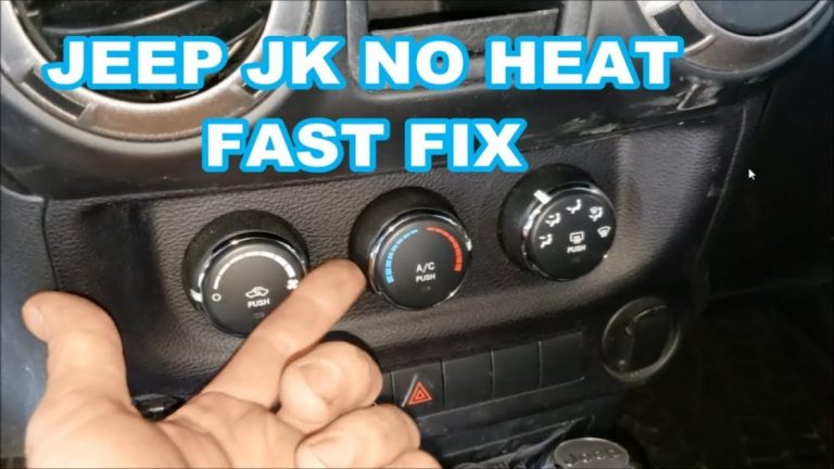 Why is my Jeep heater blowing cold air? Troubleshooting tips and potential solutions